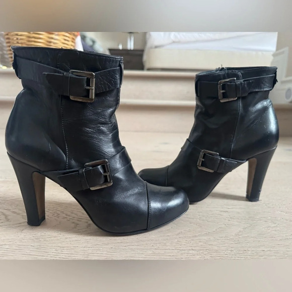 Seventy leather heeled booties size 37 - Picture 4 of 10